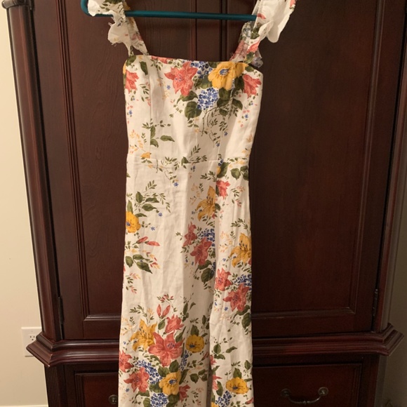 Linen Floral Dress - Picture 10 of 12